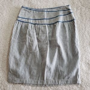 Striped Linen Skirt